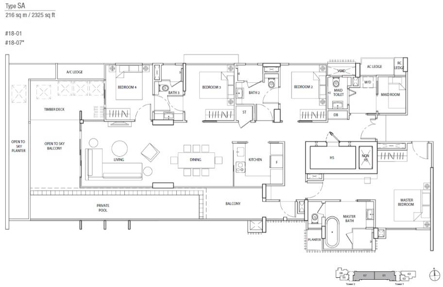 The Line @ Tanjong Rhu SA floor plan