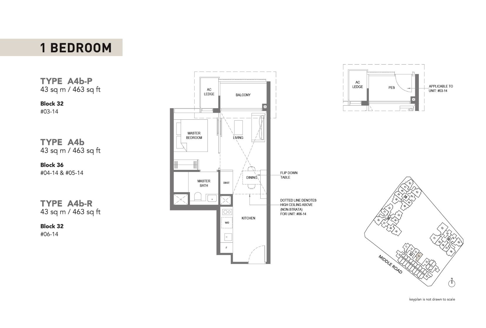 The M A4b-P floor plan