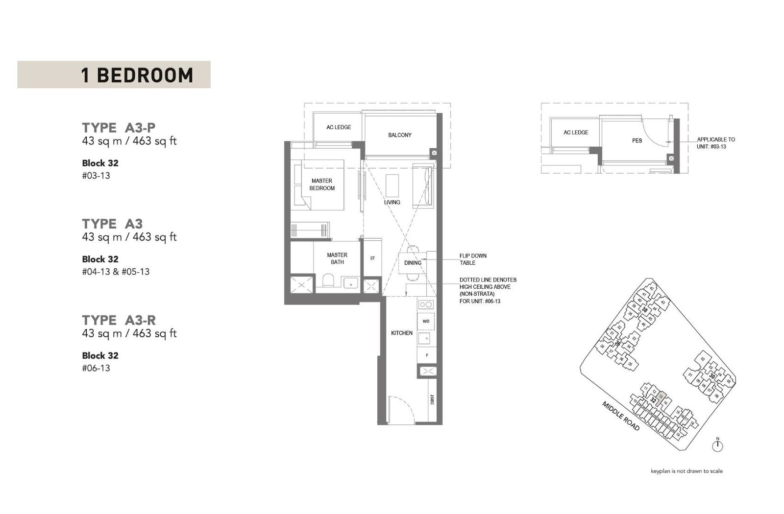 The M A3-P floor plan