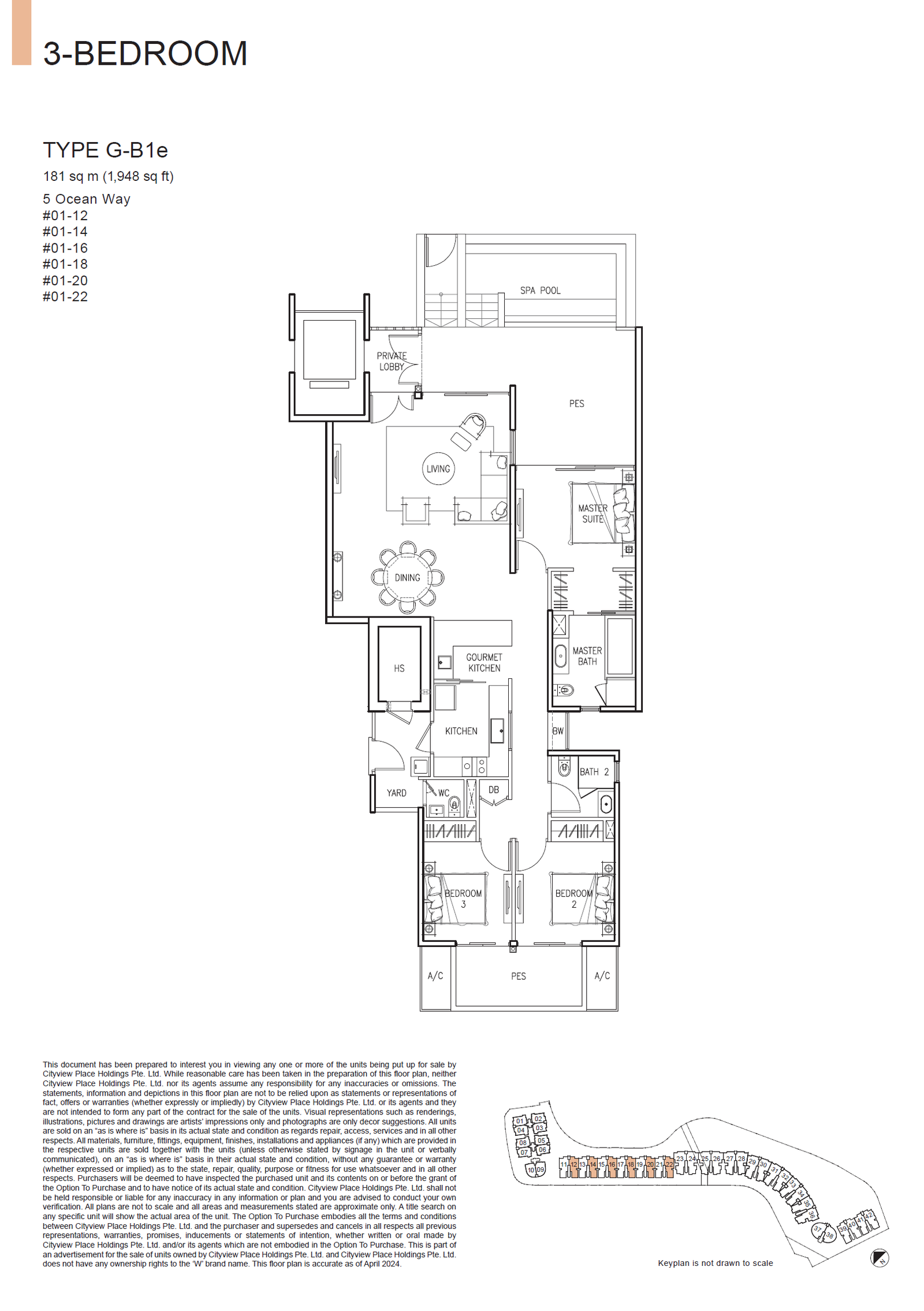 The Residences at W Singapore Sentosa Cove floor plan