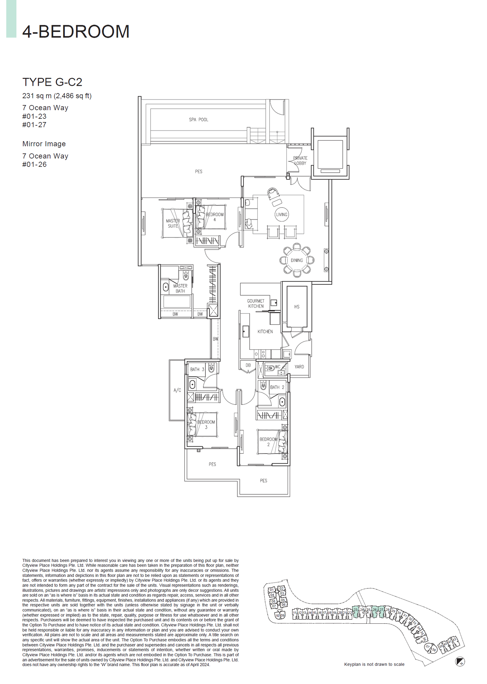 The Residences at W Singapore Sentosa Cove floor plan