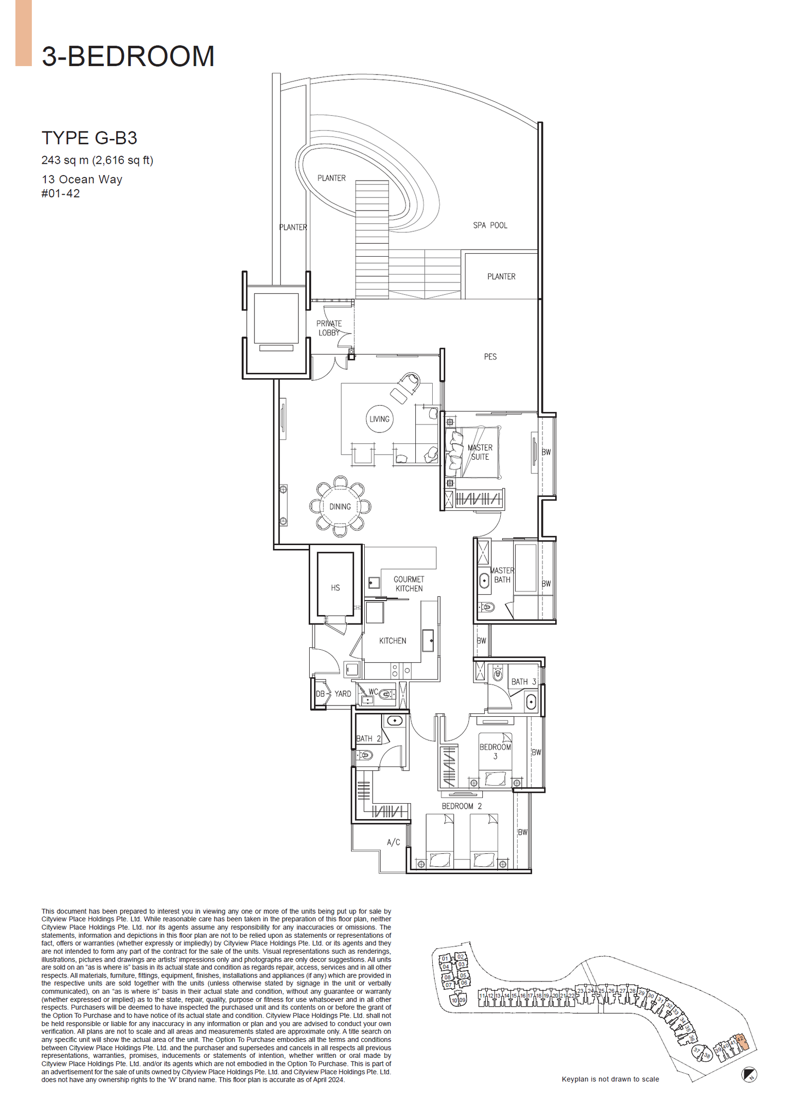 The Residences at W Singapore Sentosa Cove floor plan