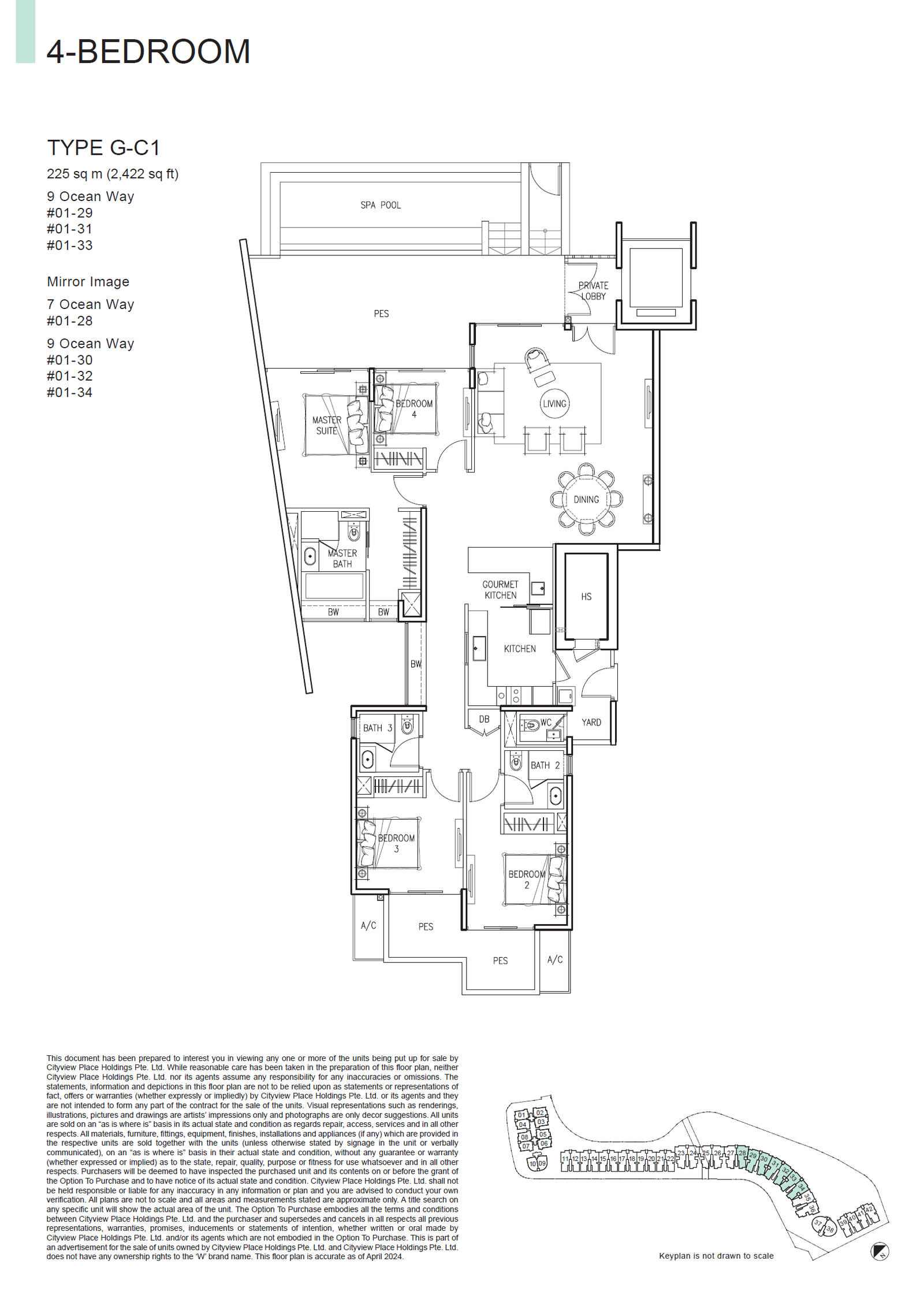 The Residences at W Singapore Sentosa Cove floor plan