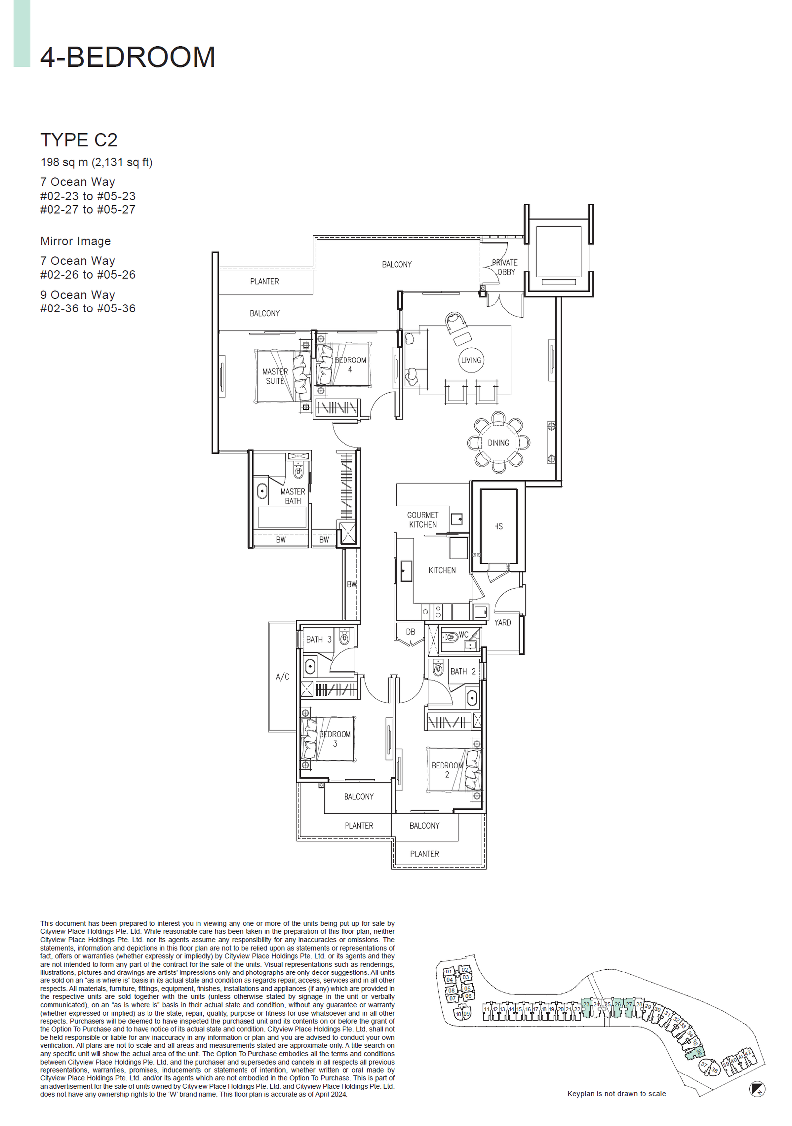 The Residences at W Singapore Sentosa Cove floor plan
