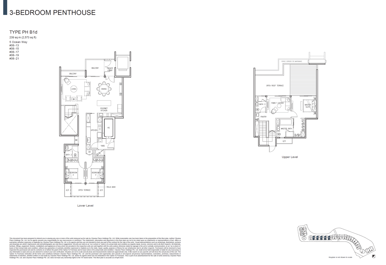 The Residences at W Singapore Sentosa Cove floor plan