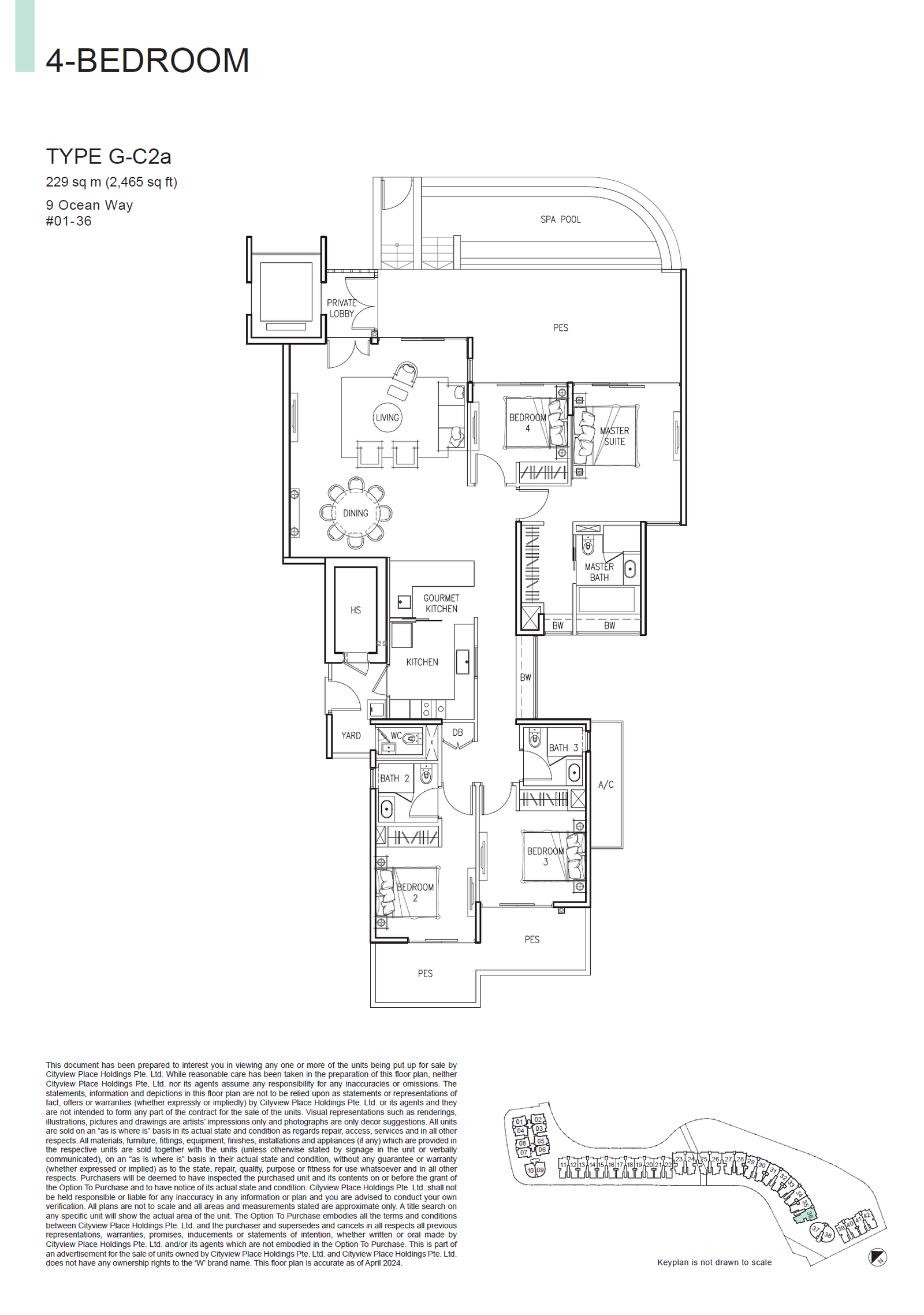 The Residences at W Singapore Sentosa Cove floor plan
