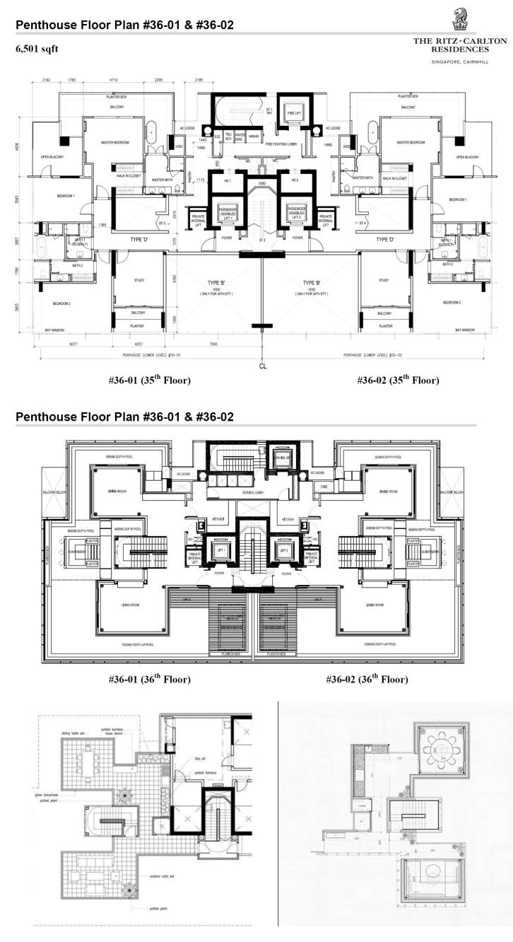 The Ritz-Carlton 丽思卡尔顿 floor plan