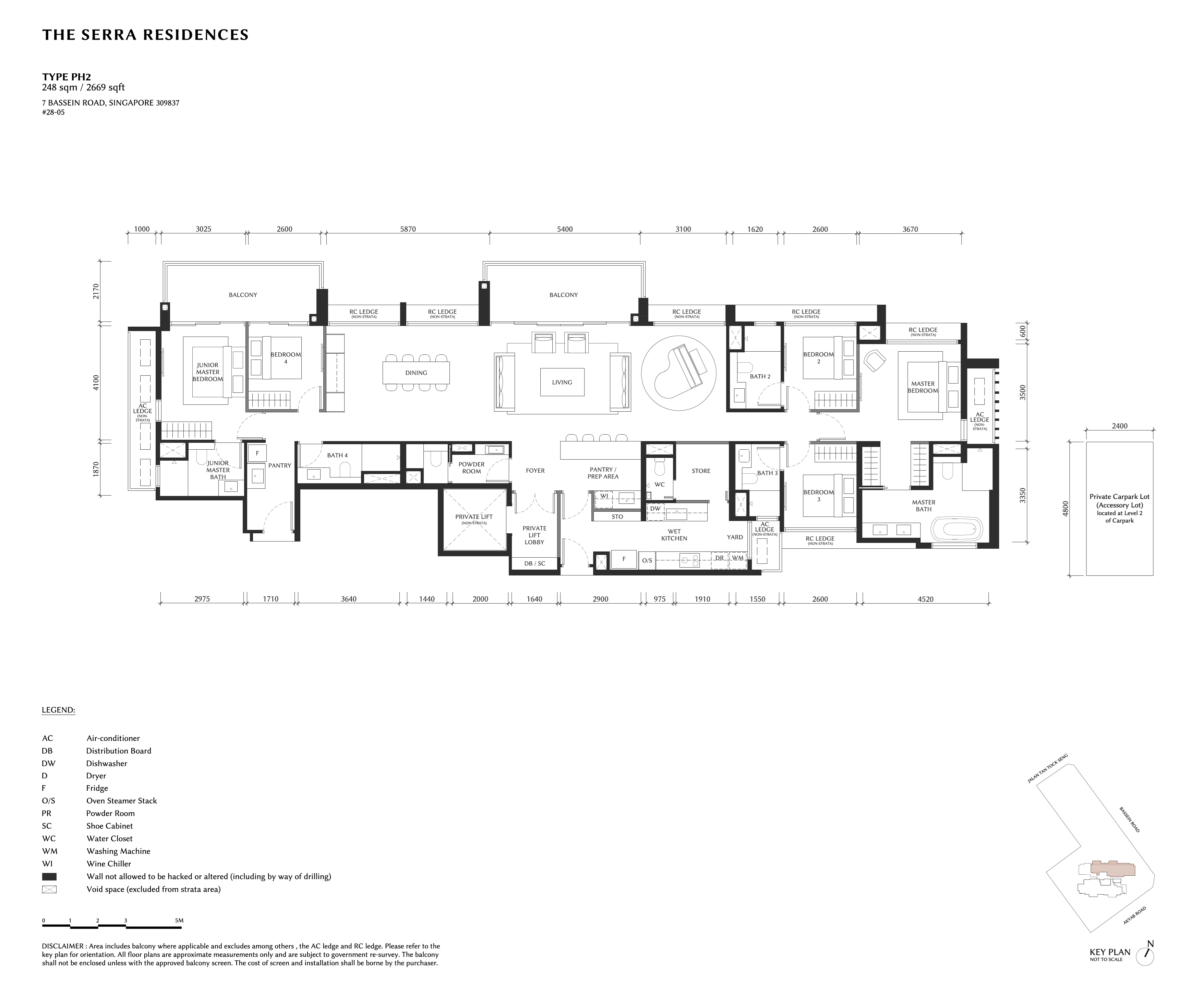 The Serra Residences PH2 floor plan