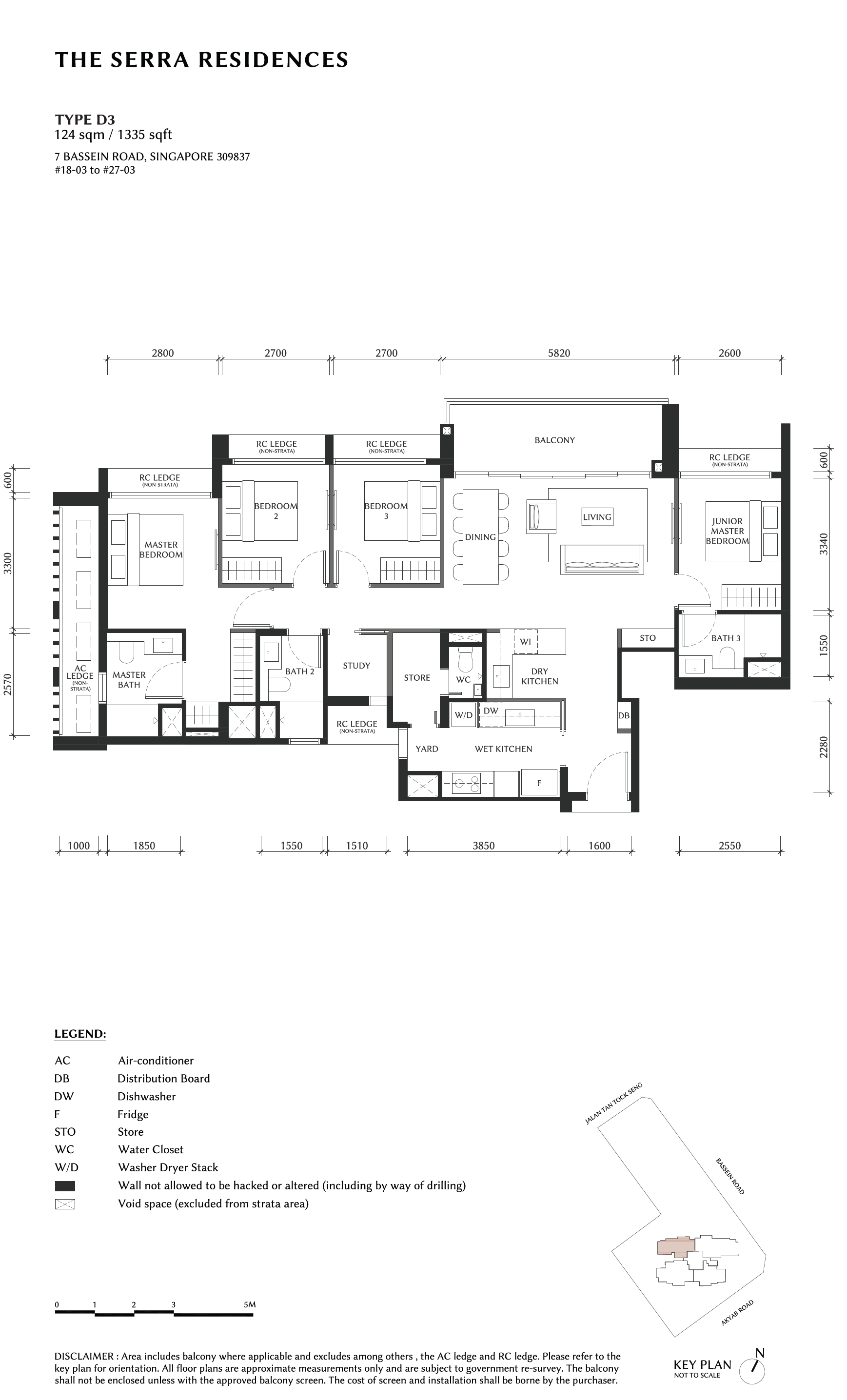 The Serra Residences D3 floor plan