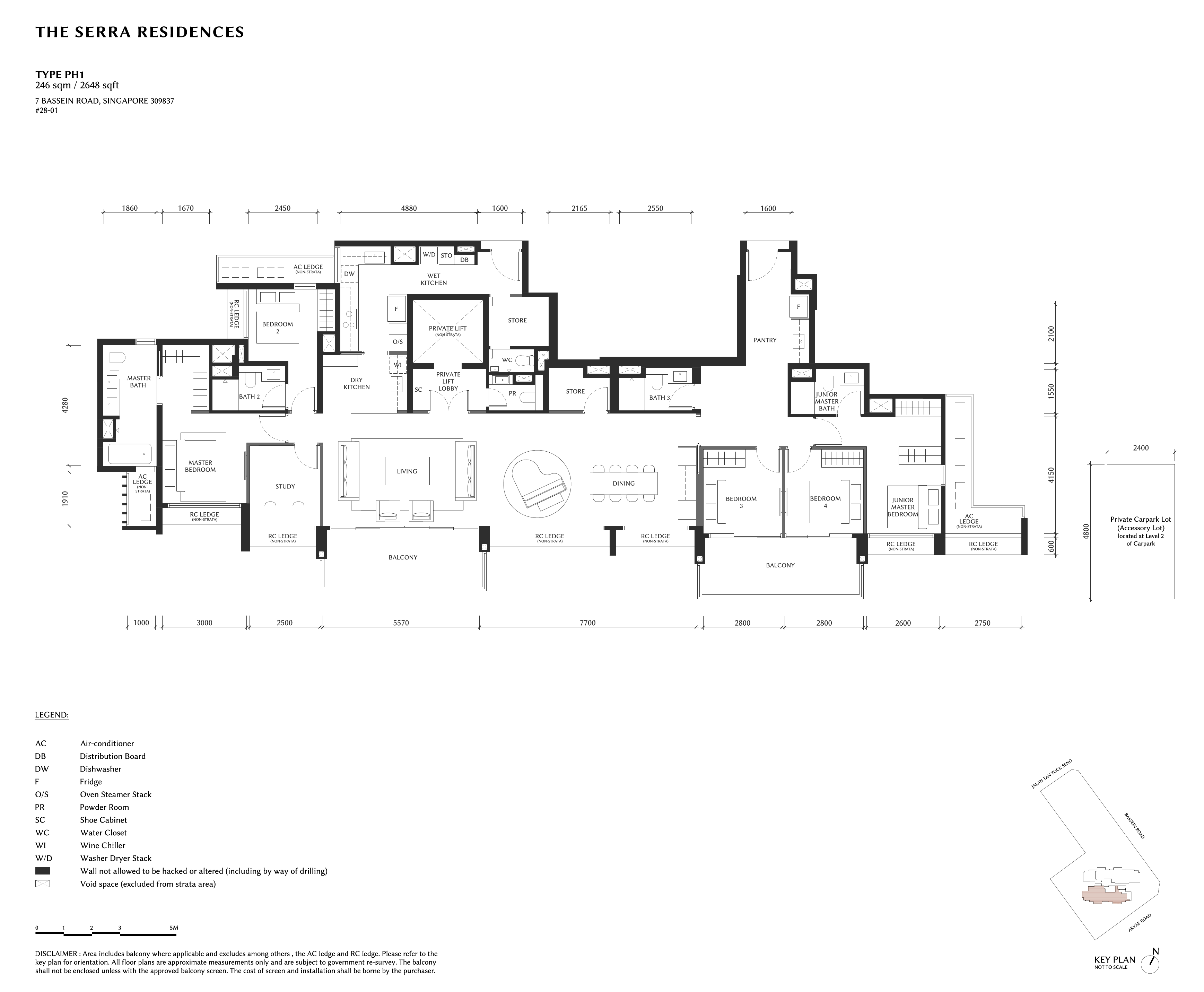 The Serra Residences PH1 floor plan