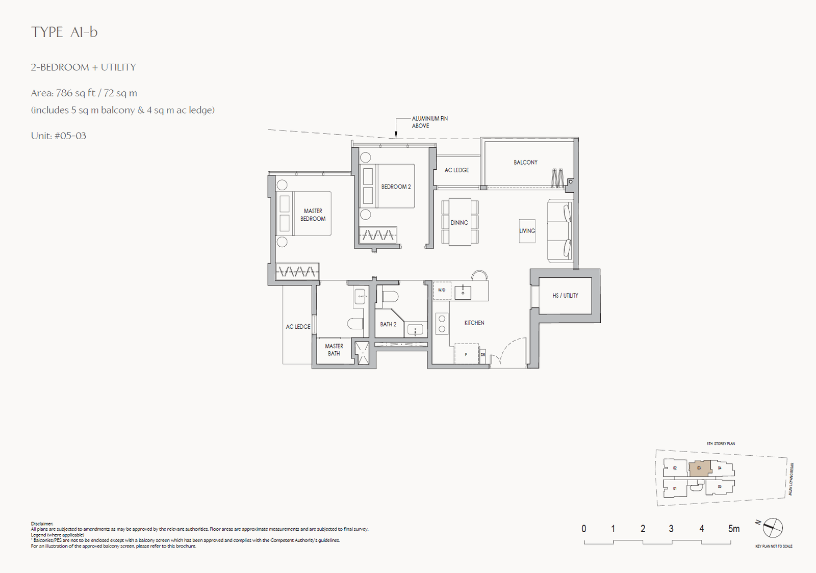 The Shorefront A1-b 户型图