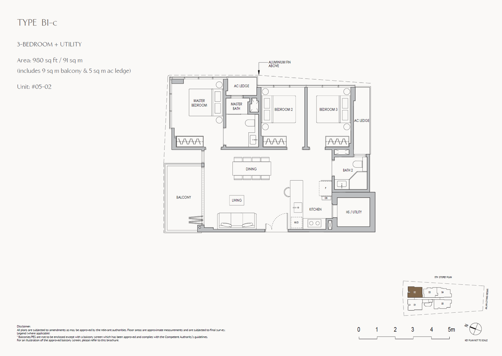 The Shorefront B1-c 户型图