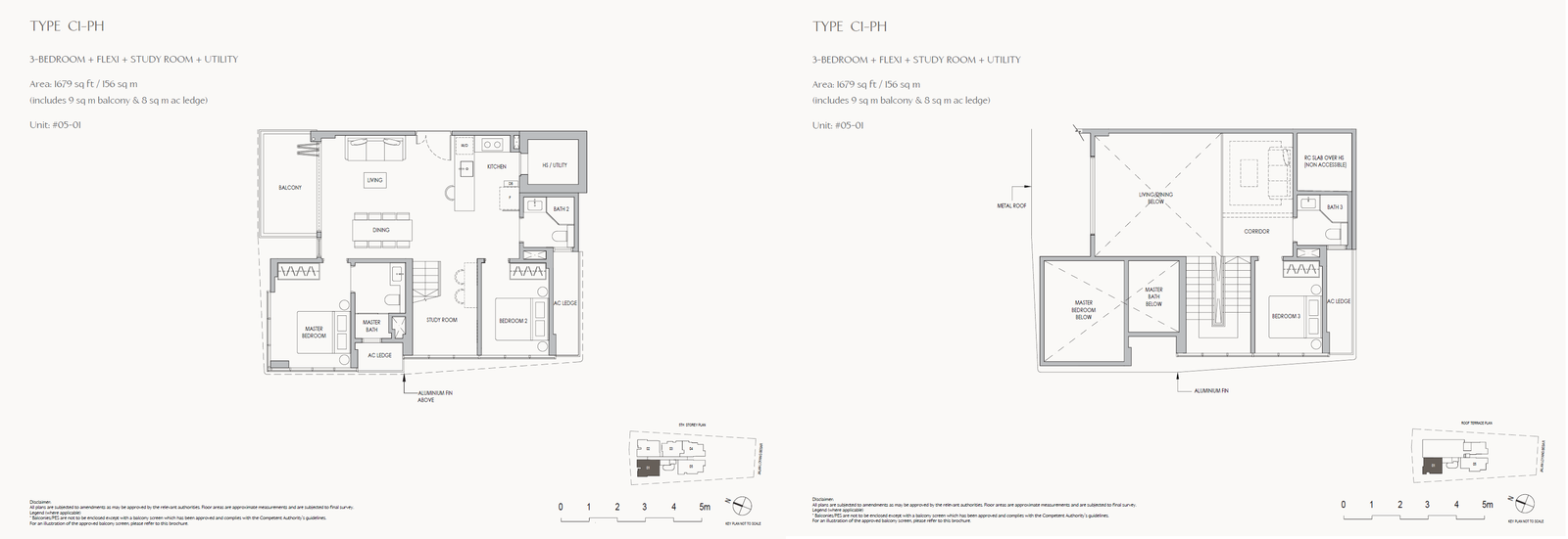 The Shorefront C1-PH 户型图