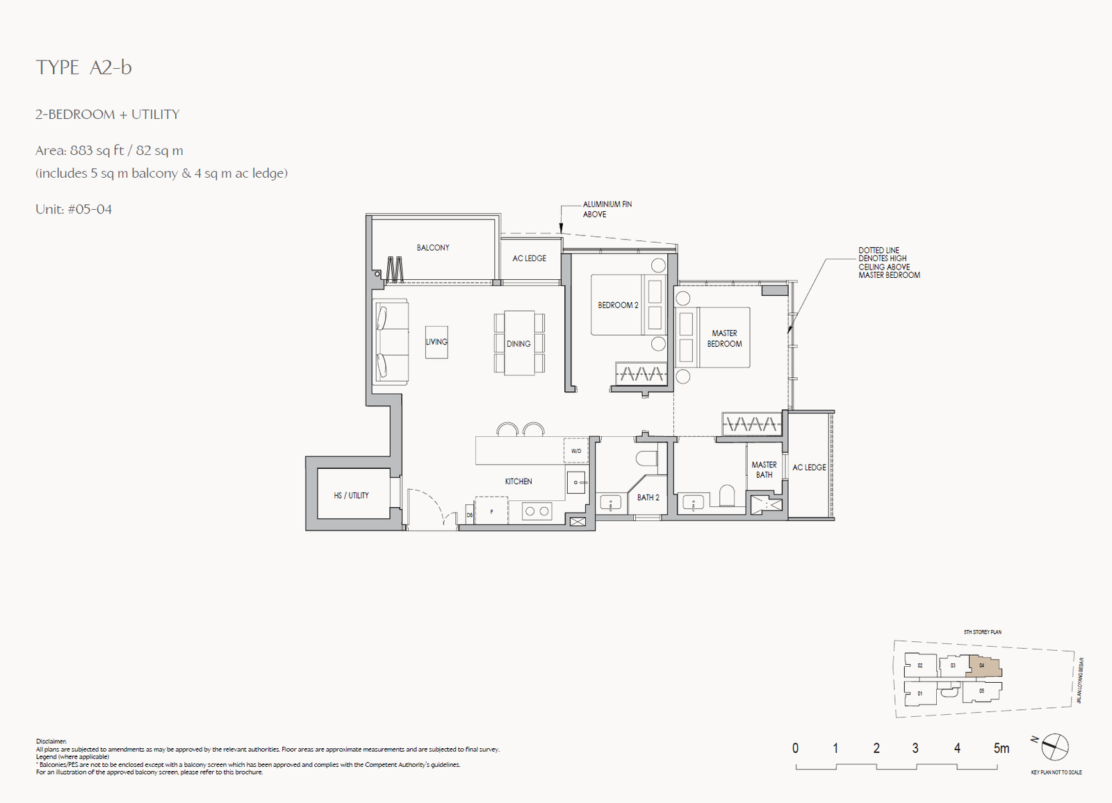The Shorefront A2-b 户型图