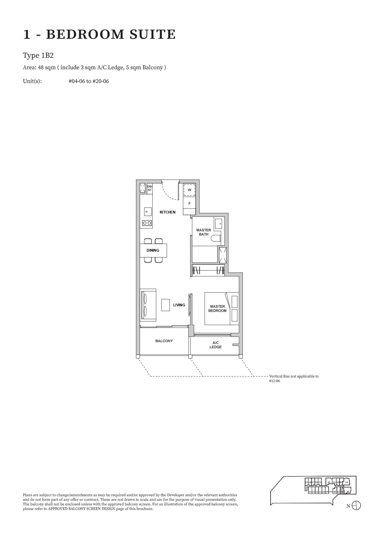 TMW Maxwell 1B2 floor plan