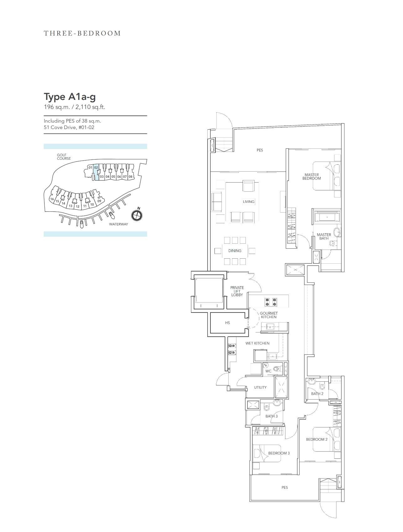 Turquoise A1a-g floor plan