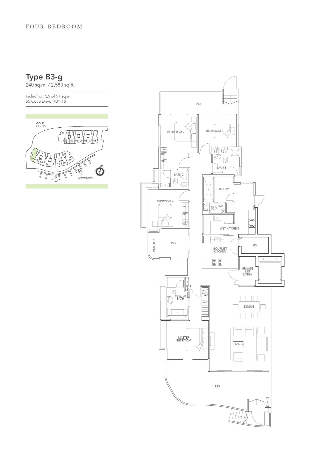 Turquoise B3-g floor plan