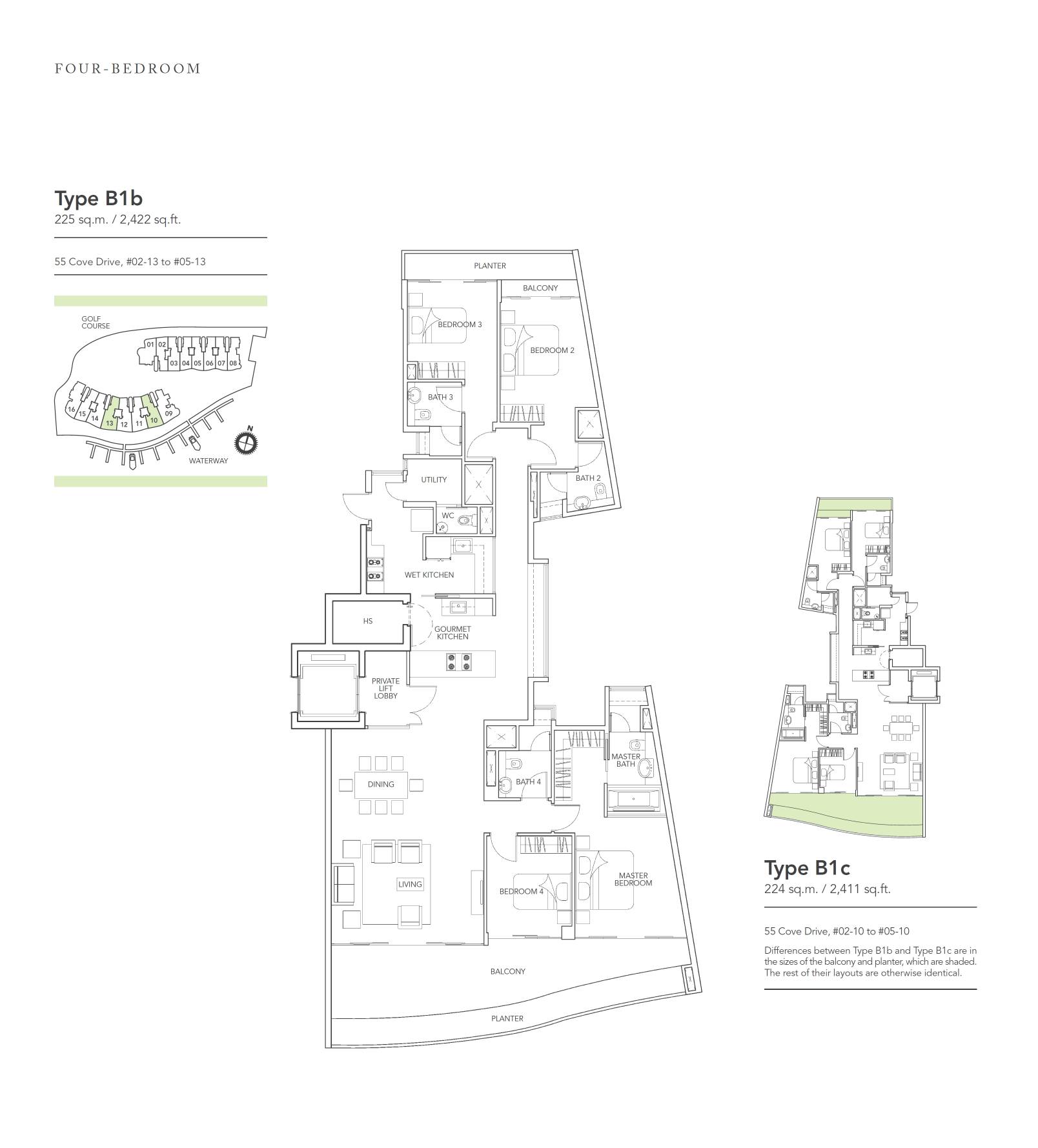 Turquoise B1b floor plan