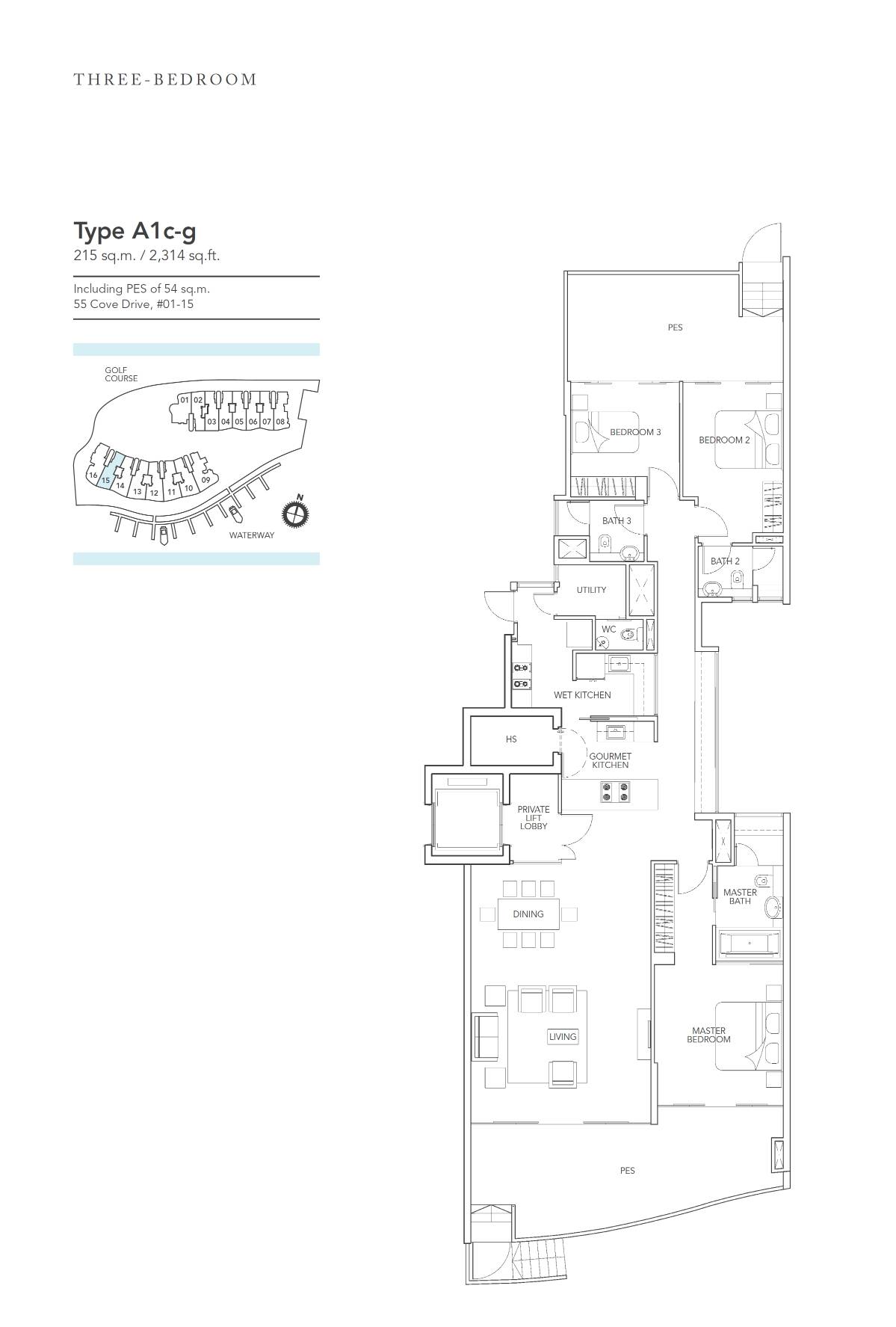 Turquoise A1c-g floor plan