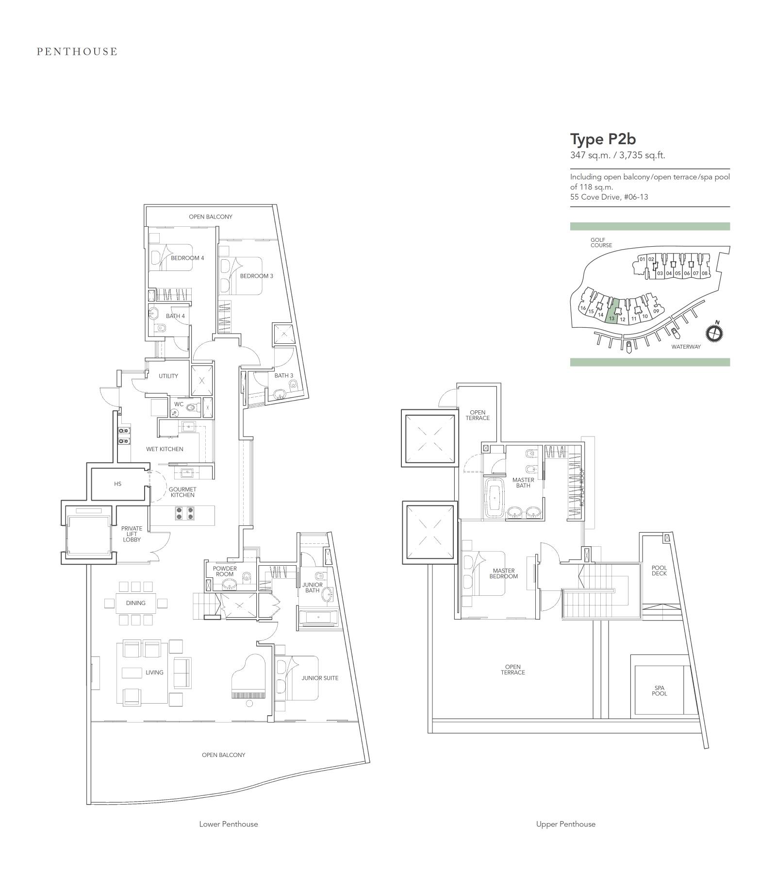 Turquoise P2b floor plan