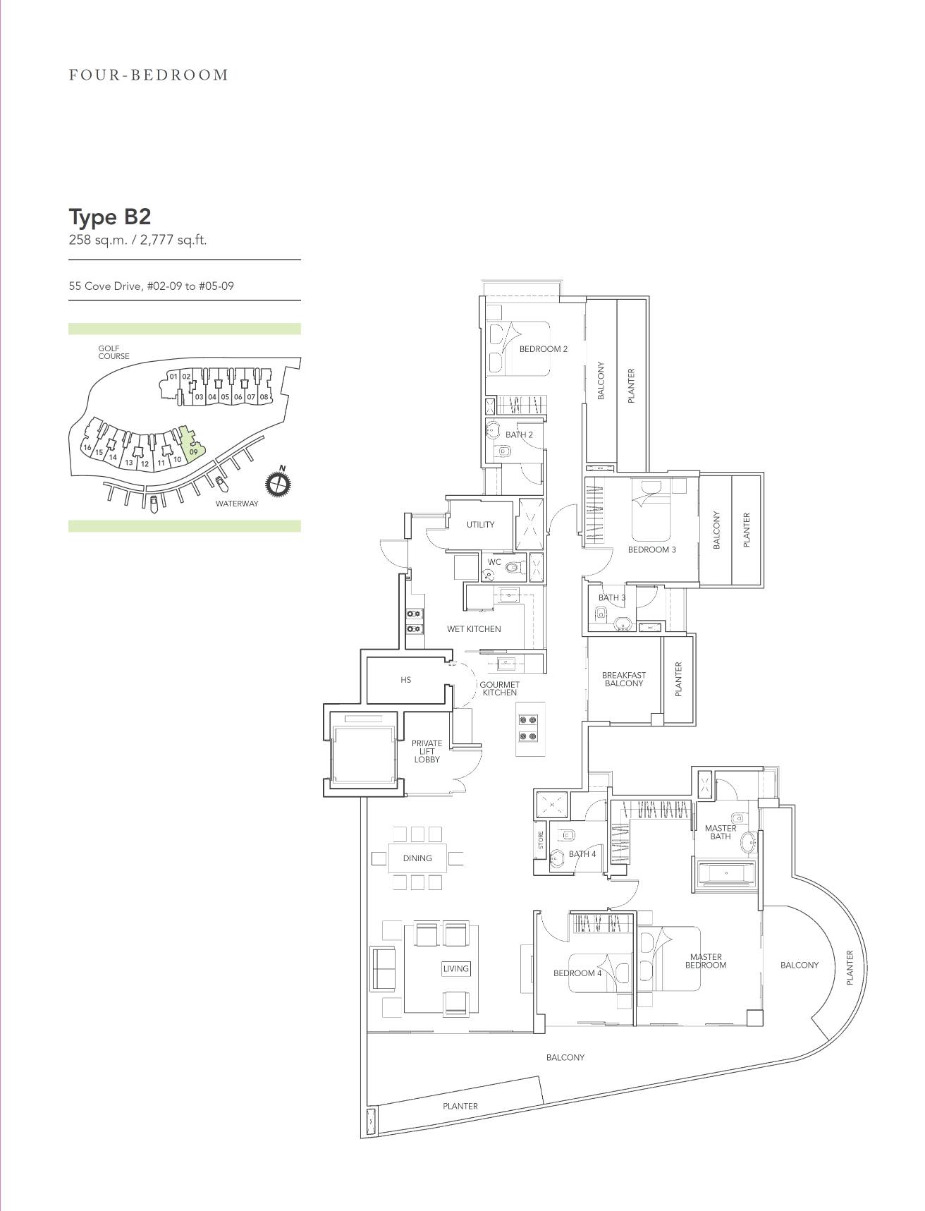 Turquoise B2 floor plan