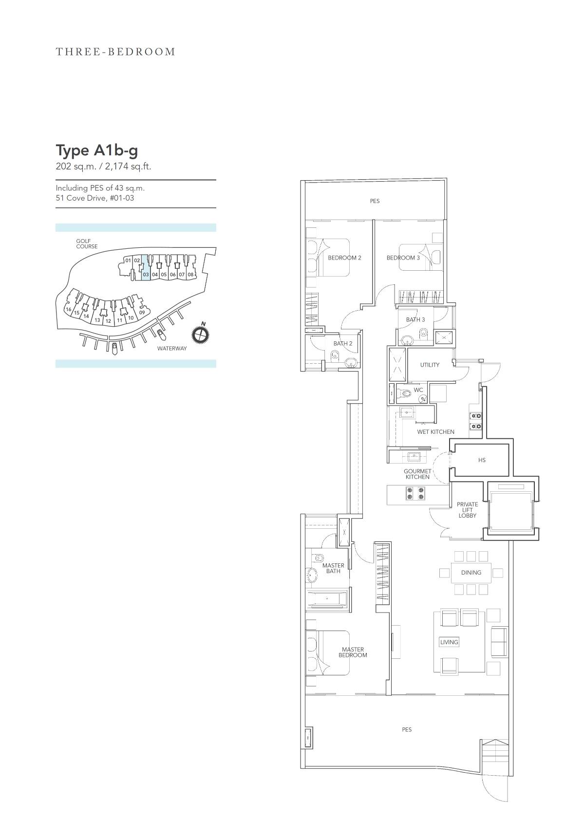 Turquoise A1b-g floor plan