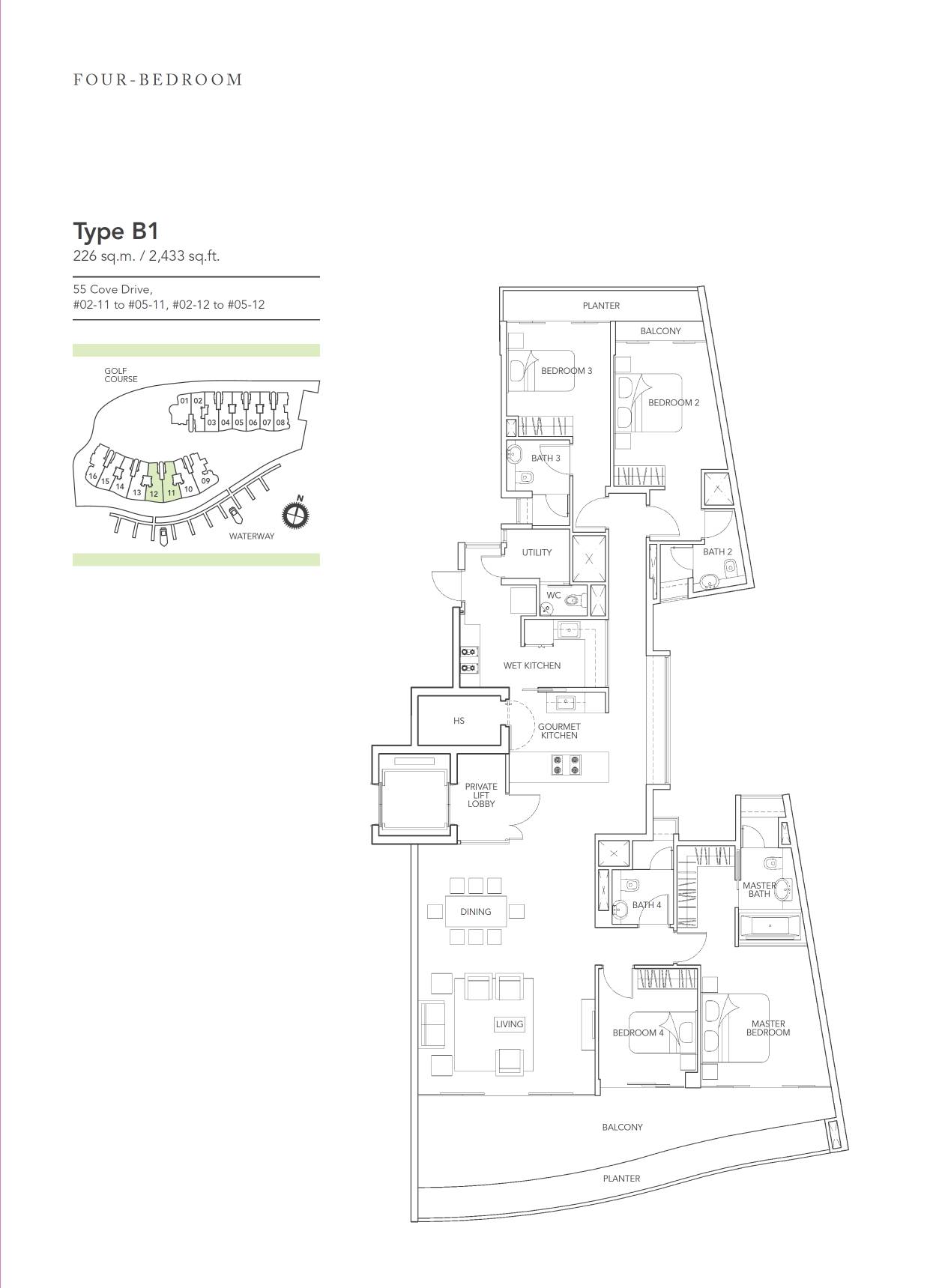 Turquoise B1 floor plan