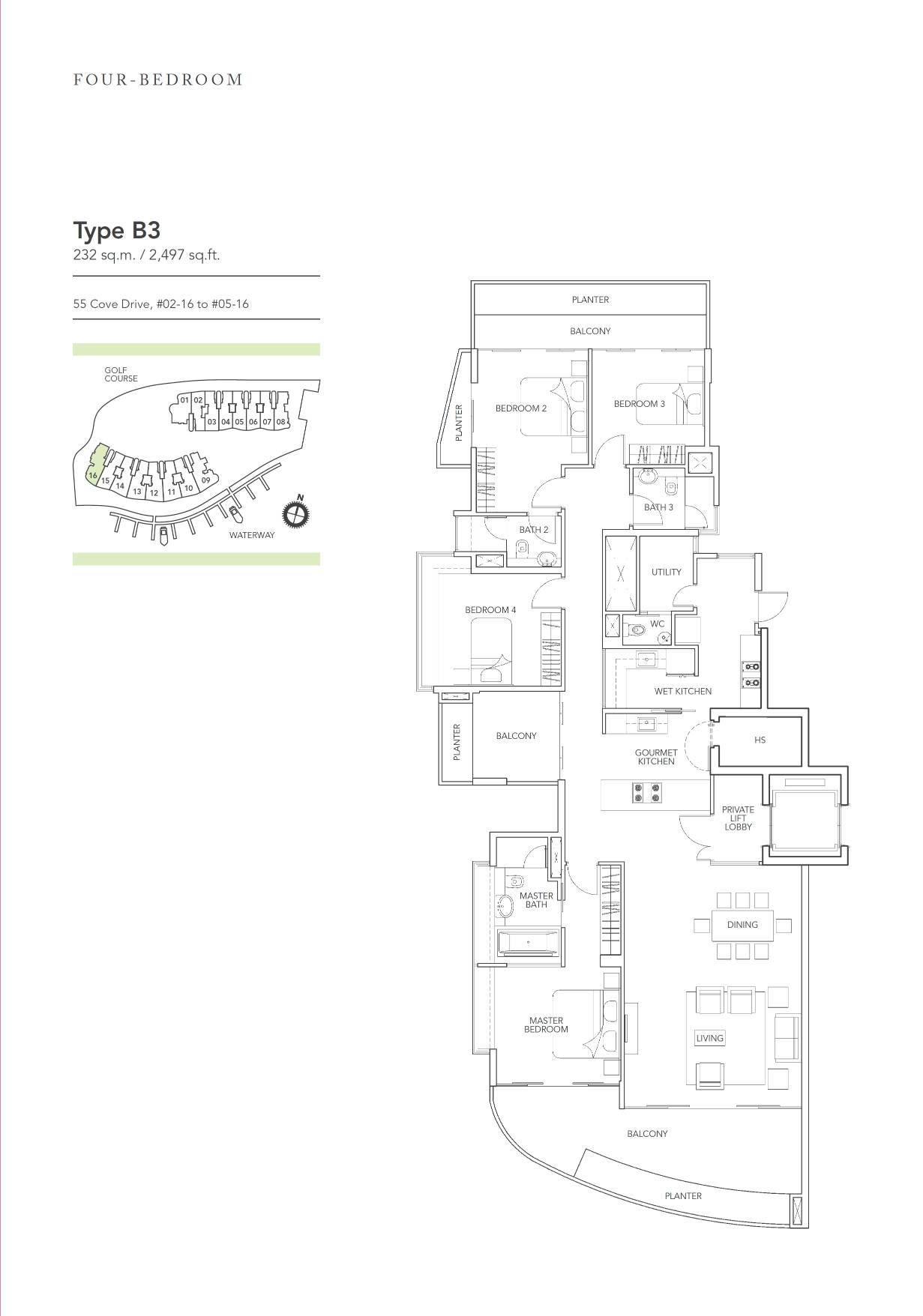 Turquoise B3 floor plan