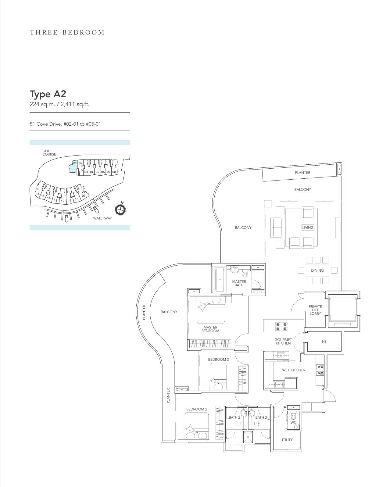 Turquoise A2 floor plan