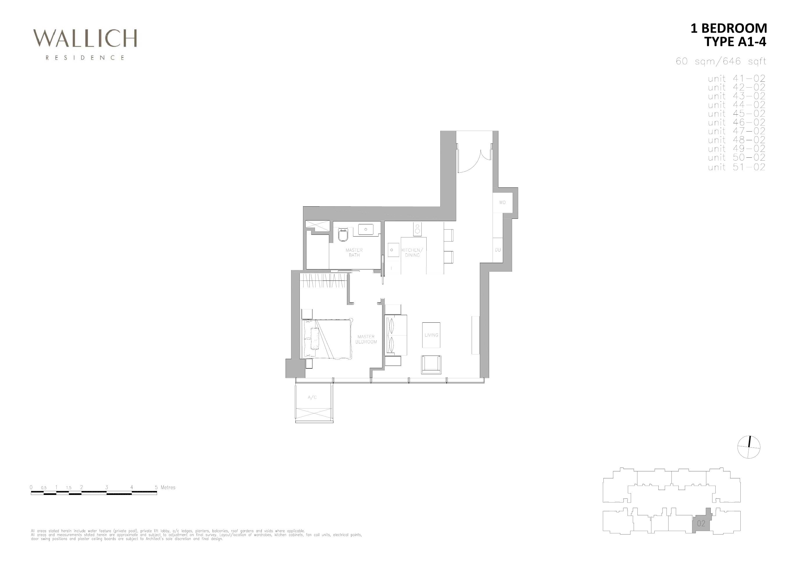 Wallich Residence 华利世家 A1-4 户型图