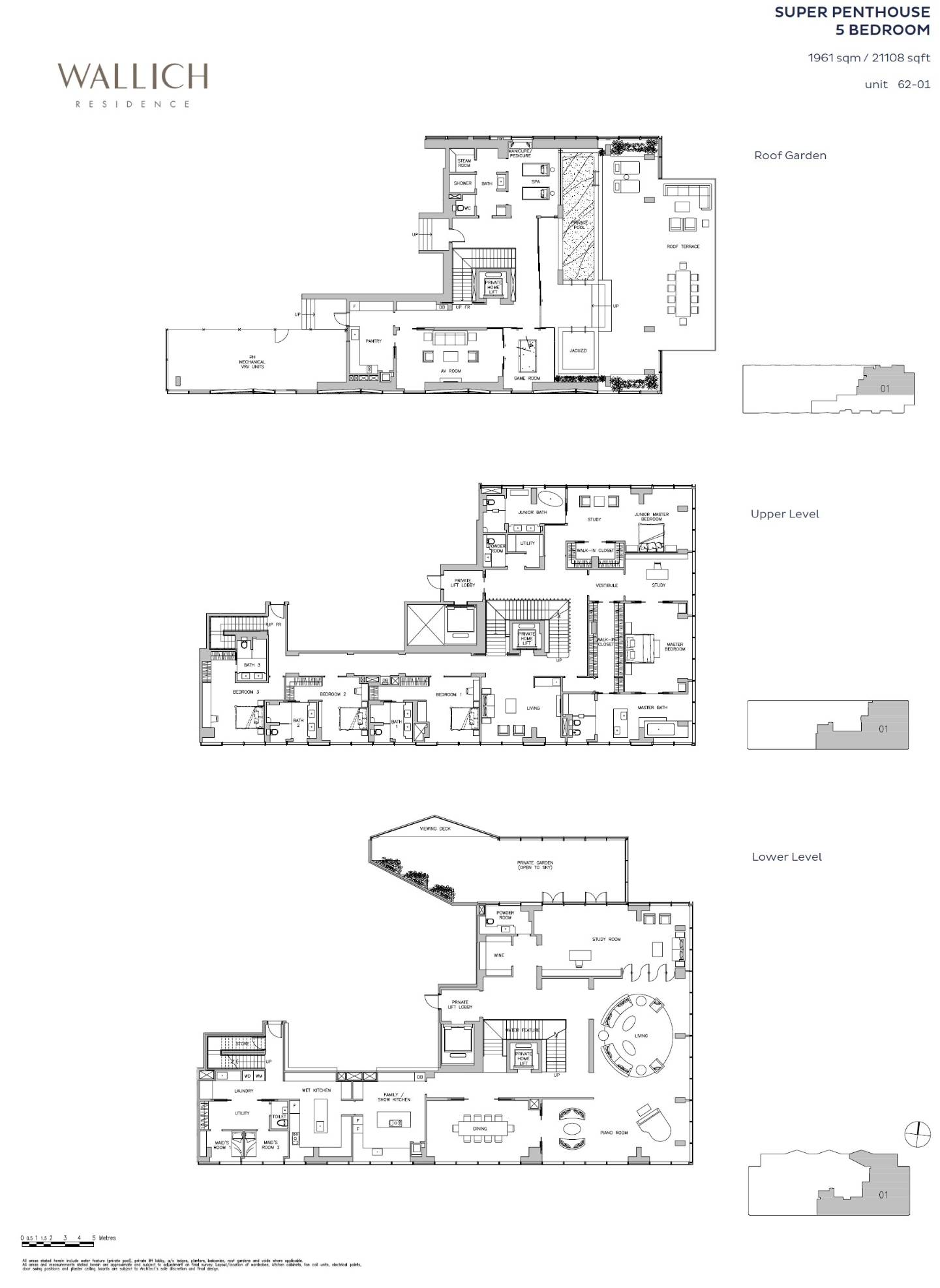 Wallich Residence 华利世家 SUPER PH 户型图