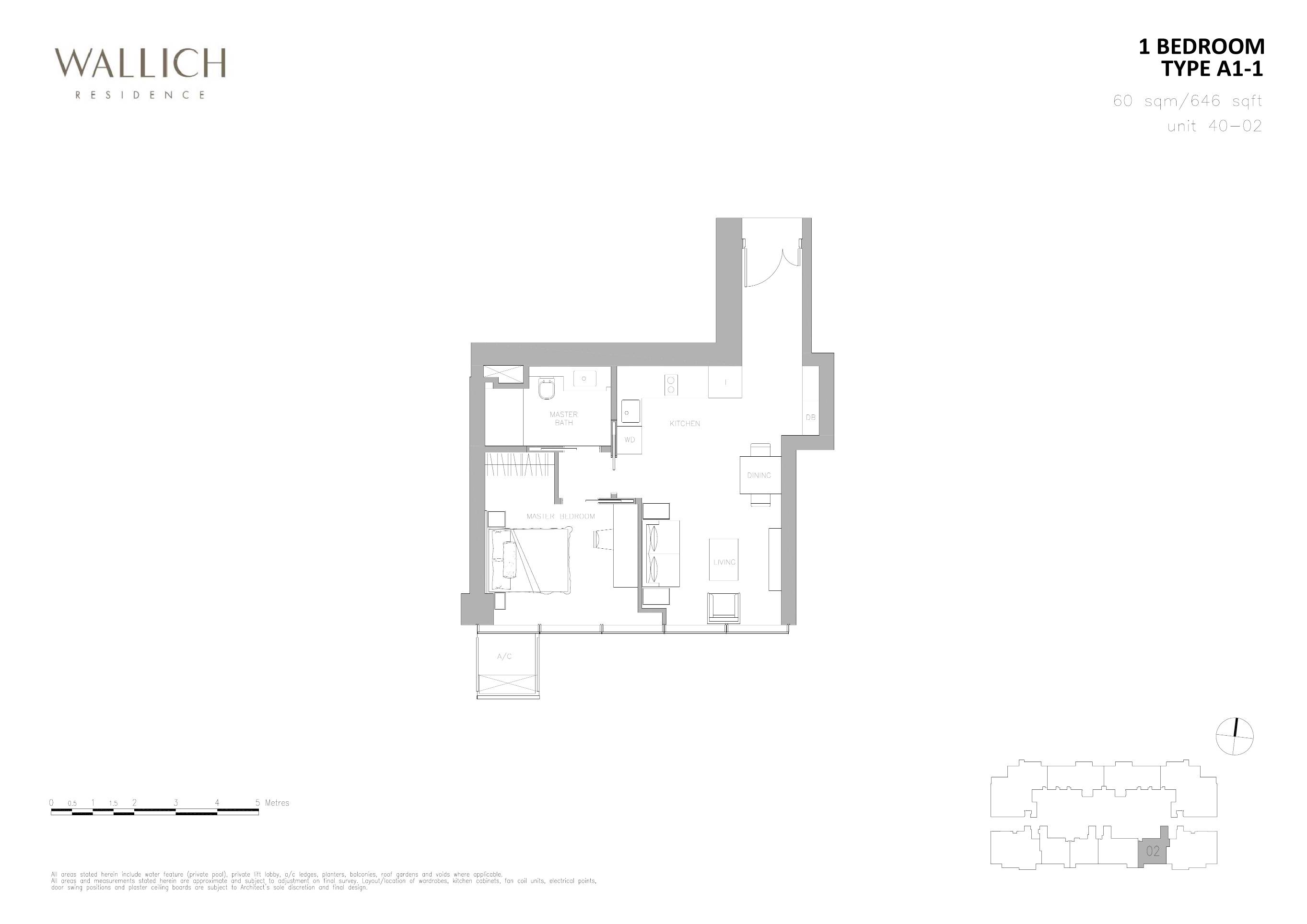 Wallich Residence 华利世家 A1-1 户型图