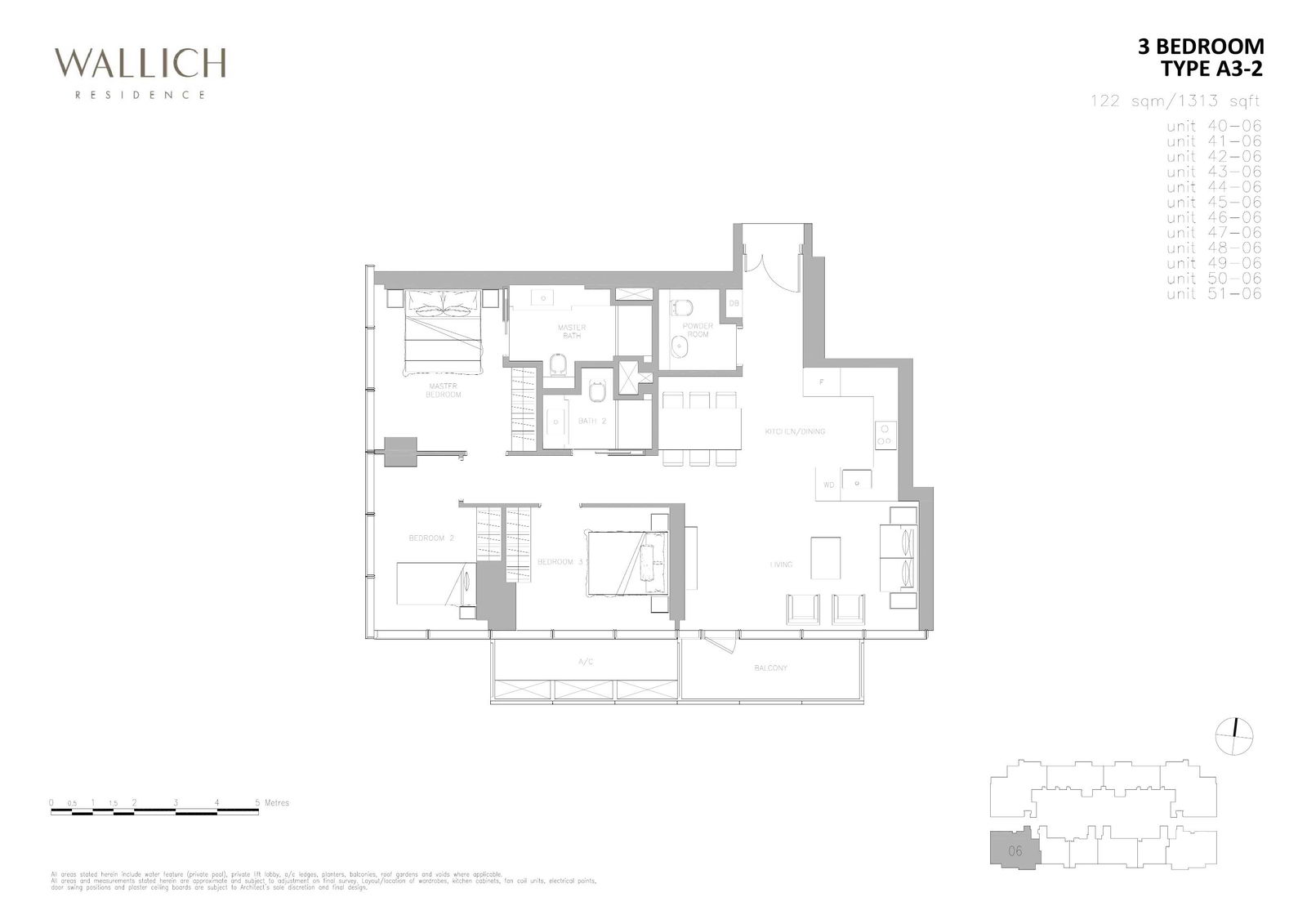 Wallich Residence 华利世家 A3-2 户型图