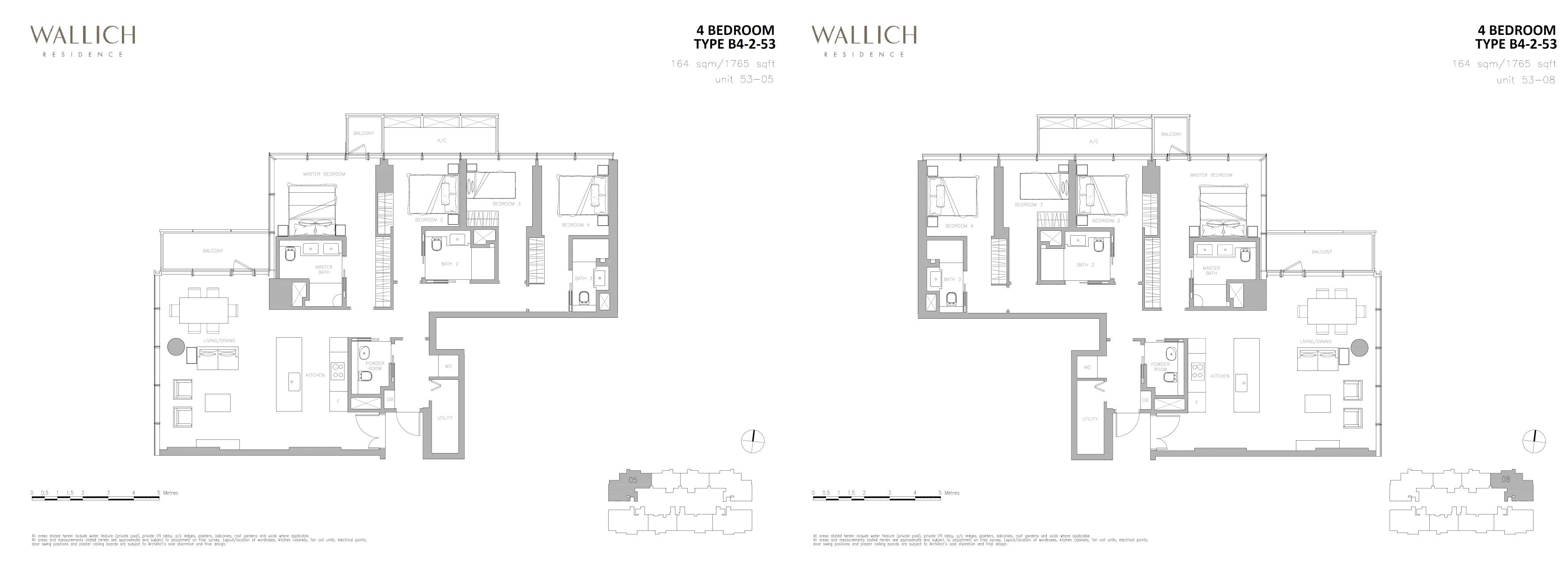 Wallich Residence 华利世家 B4-2-53 户型图