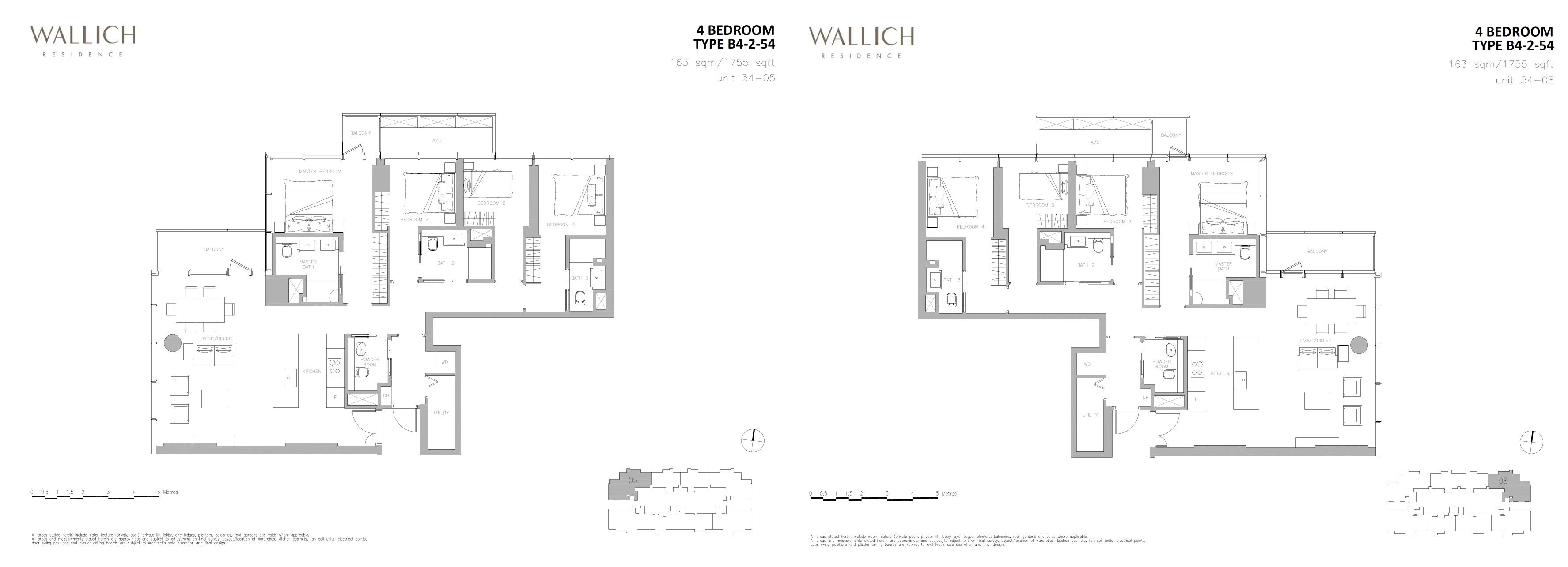 Wallich Residence 华利世家 B4-2-54 户型图