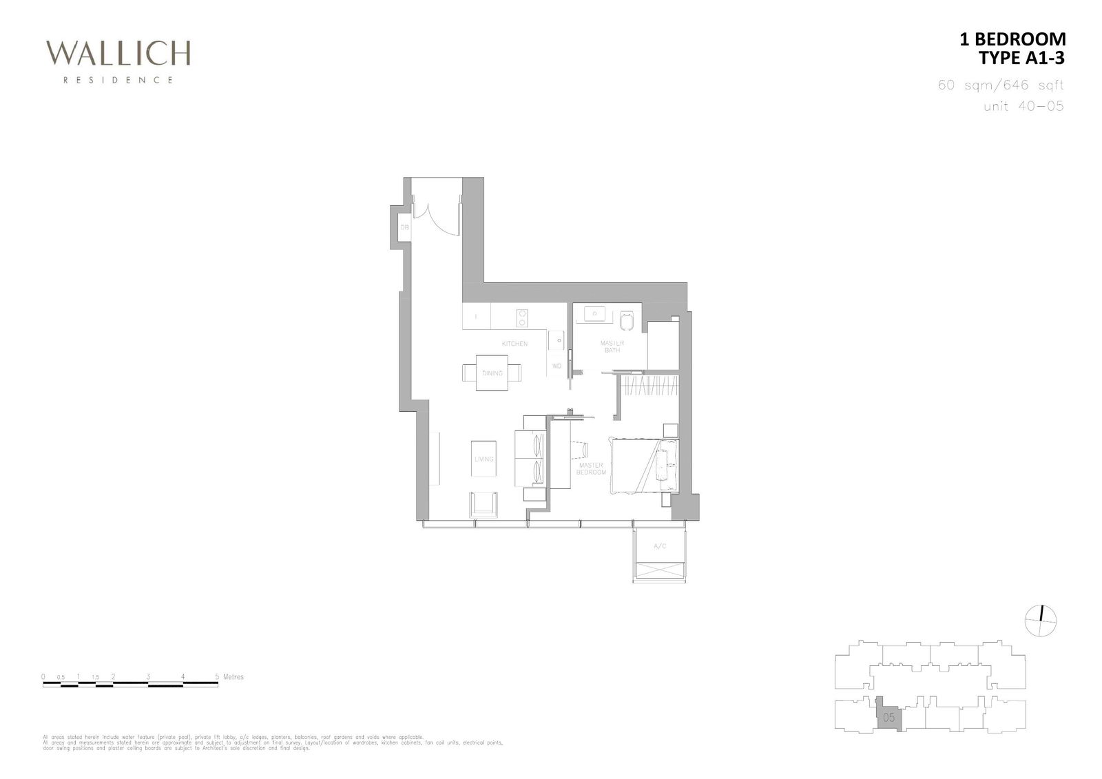 Wallich Residence 华利世家 A1-3 户型图